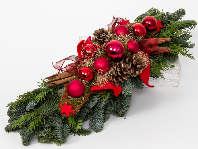 Ideen Weihnachtsdeko - Treppenhaus Fensterbank