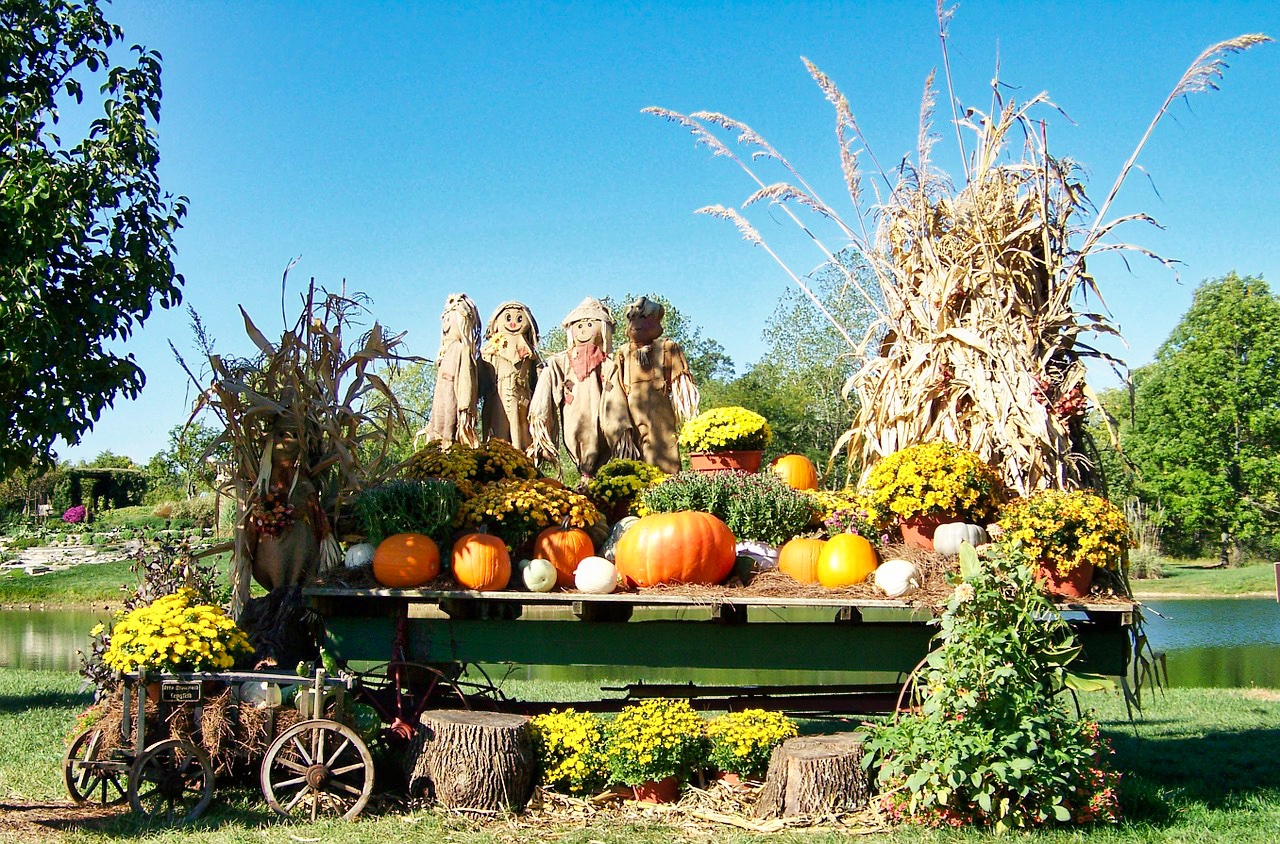 halloween-deko-garten-wagen