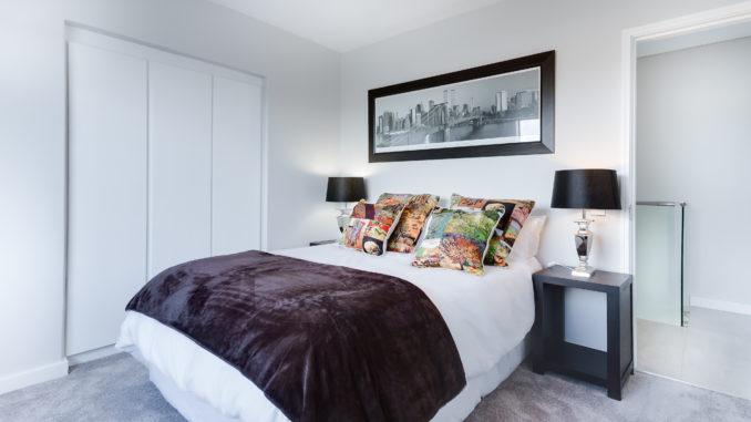 Modern minimalist bedroom Schlafzimmer