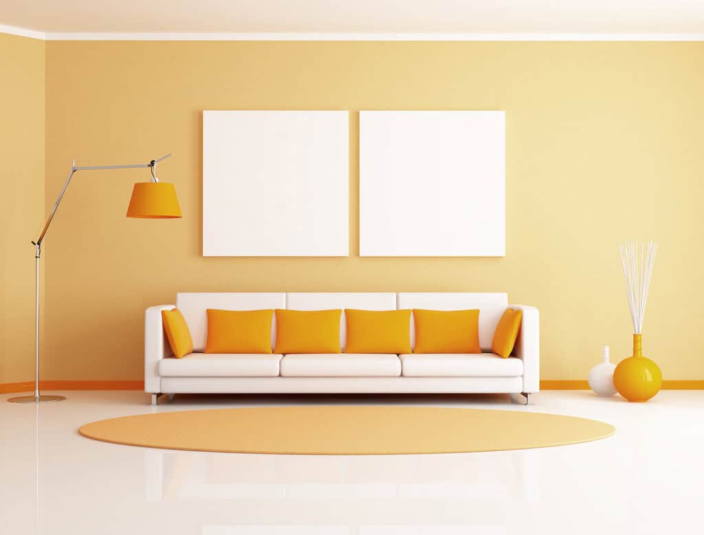 Einrichtungsideen im Landhausstil Minimalistisches Wohnzimmer