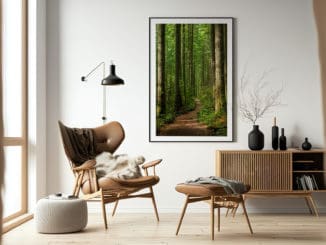 Poster mit Landschaft – Top 5! Poster im Hochformat mit Waldlandschaft für das Wohnzimmer