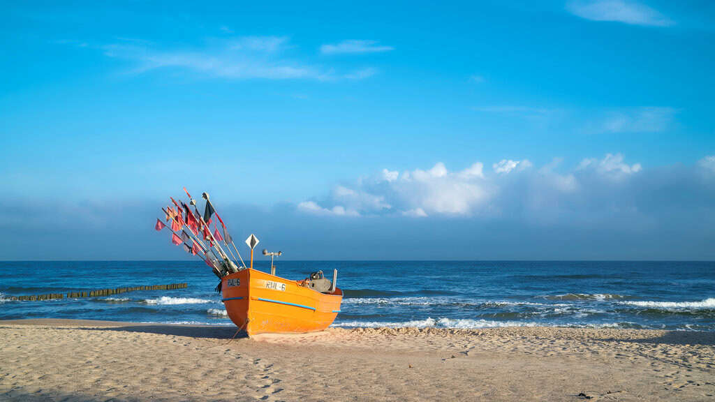 Boot an der Ostsee