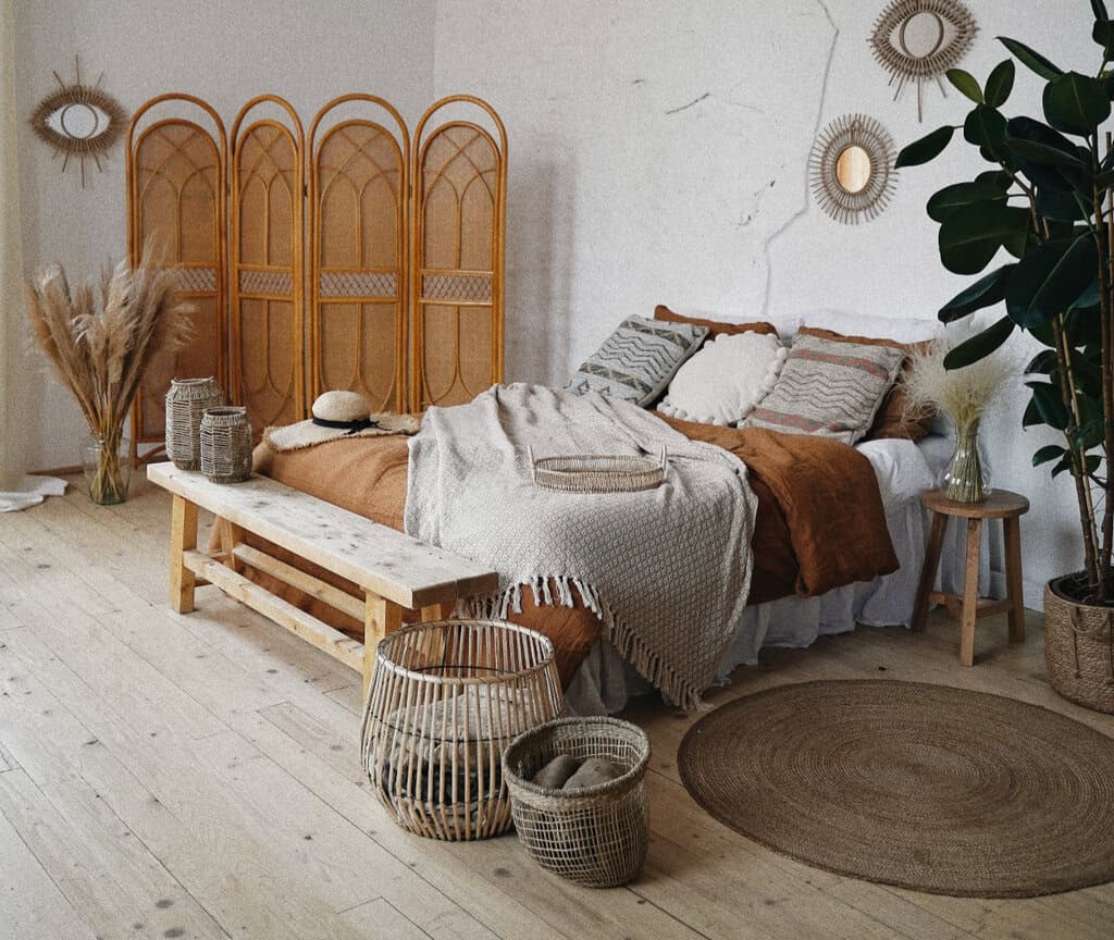 Ein Jute Teppich als die umweltfreundliche und nachhaltige Wahl Ein Jute Teppich passt gut zum Boho-Einrichtungsstil