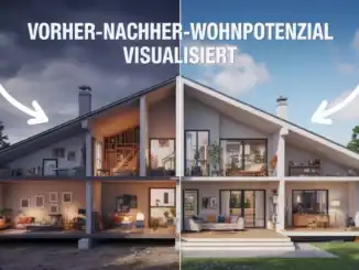 Vorher Nacher Wohnraum